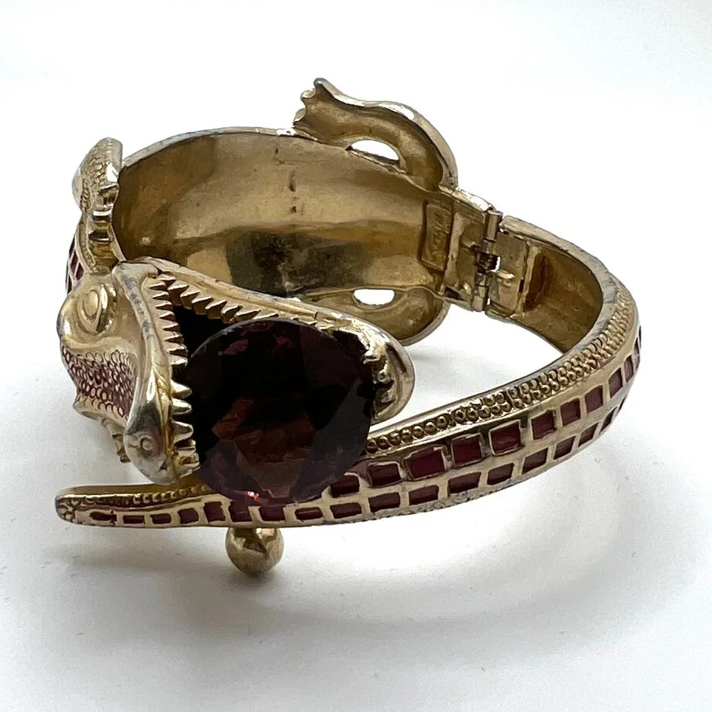 Kafin, New York Vintage Alligator Clamper Bracelet - Picture 4 of 7